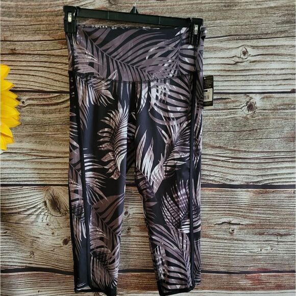 Champion Women's Activewear leggings brown / black medium NWT - Picture 1 of 7